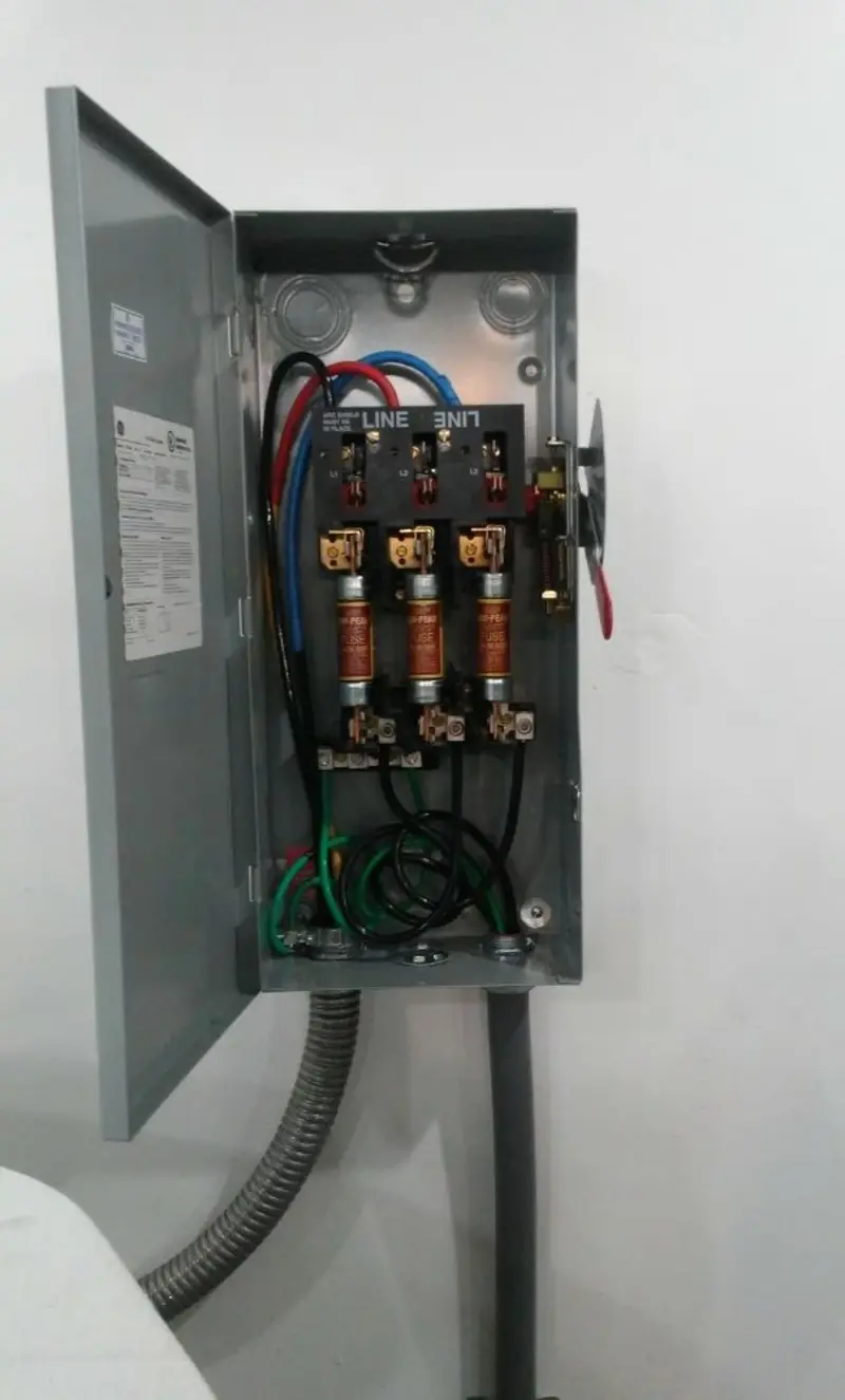 Three-phase disconnect switch installed for Electrical Wiring & Rewiring in South Salt Lake