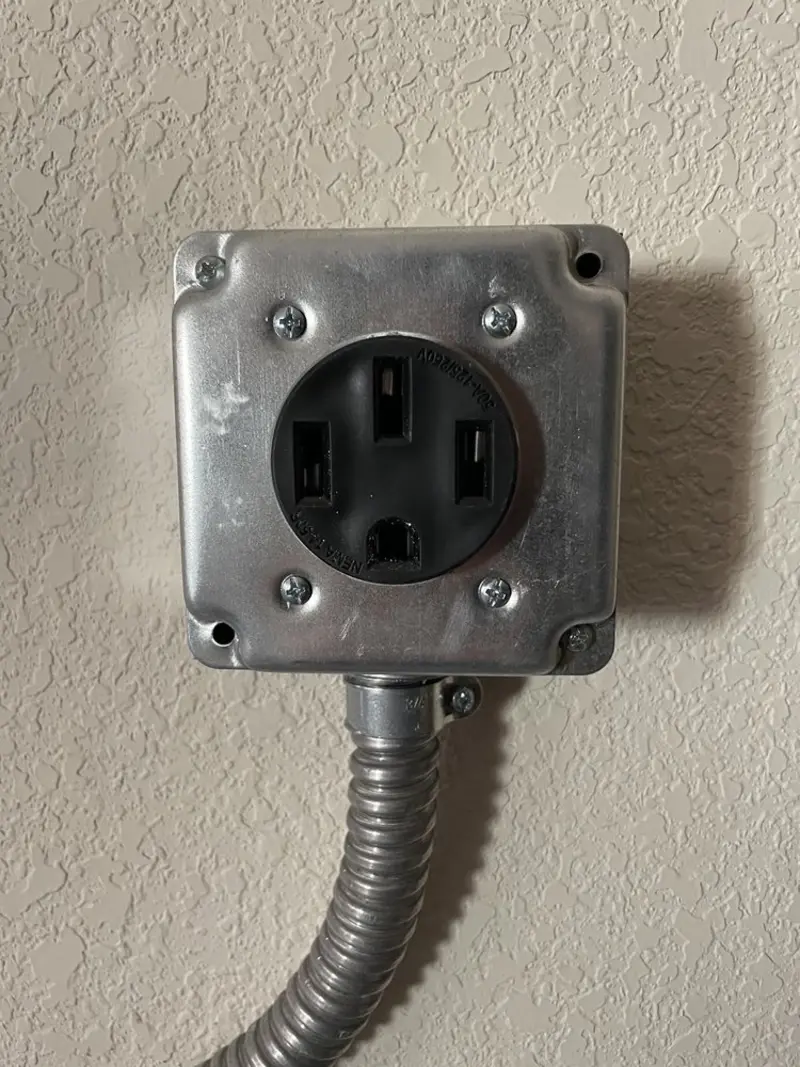 NEMA 14-50 outlet installed for Smart Home Electrical in South Salt Lake